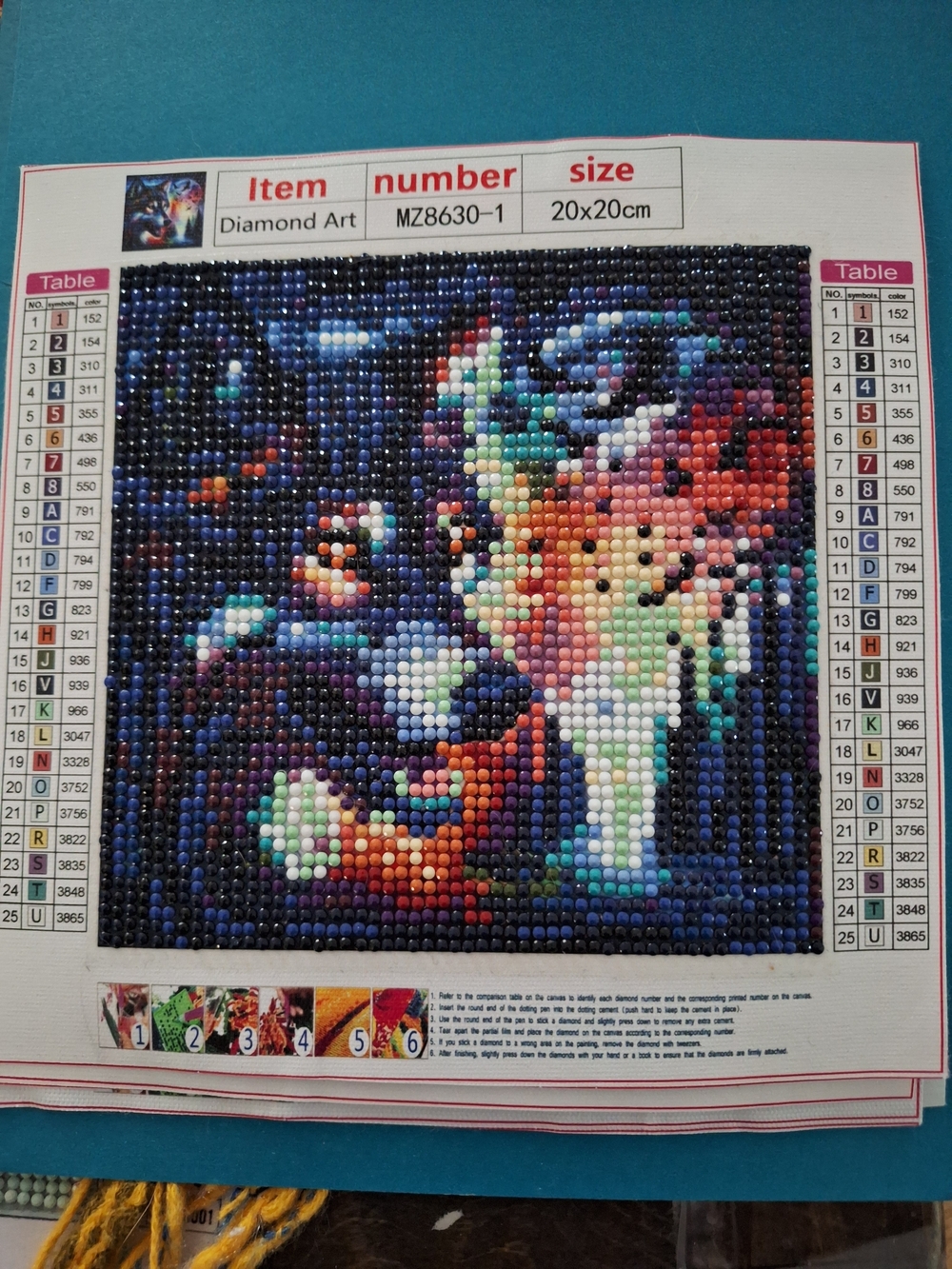 Diamond Dotz Mosaic Wolf